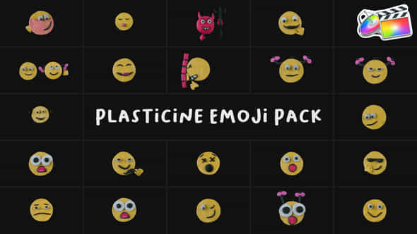 Plasticine Emoji Pack Fcpx - VideoHive 53652395