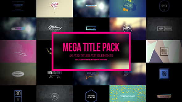 Mega Titles Simple Clean Titles - VideoHive 17112586