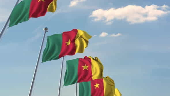 National Flags of Cameroon - VideoHive 24631857