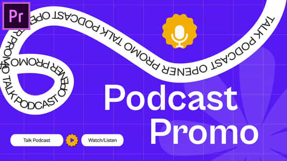 Podcast Promo Mogrt For Premier Pro - VideoHive 52361078