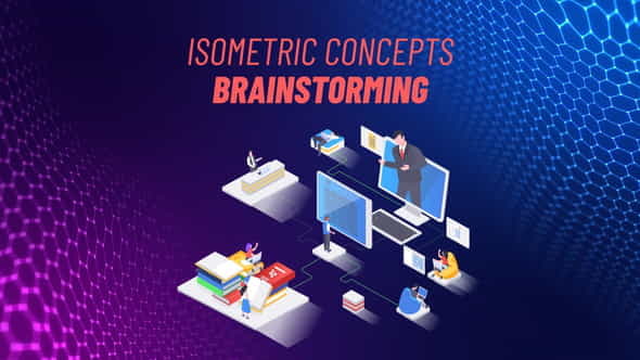 Brainstorming - Isometric Concept - VideoHive 31693628