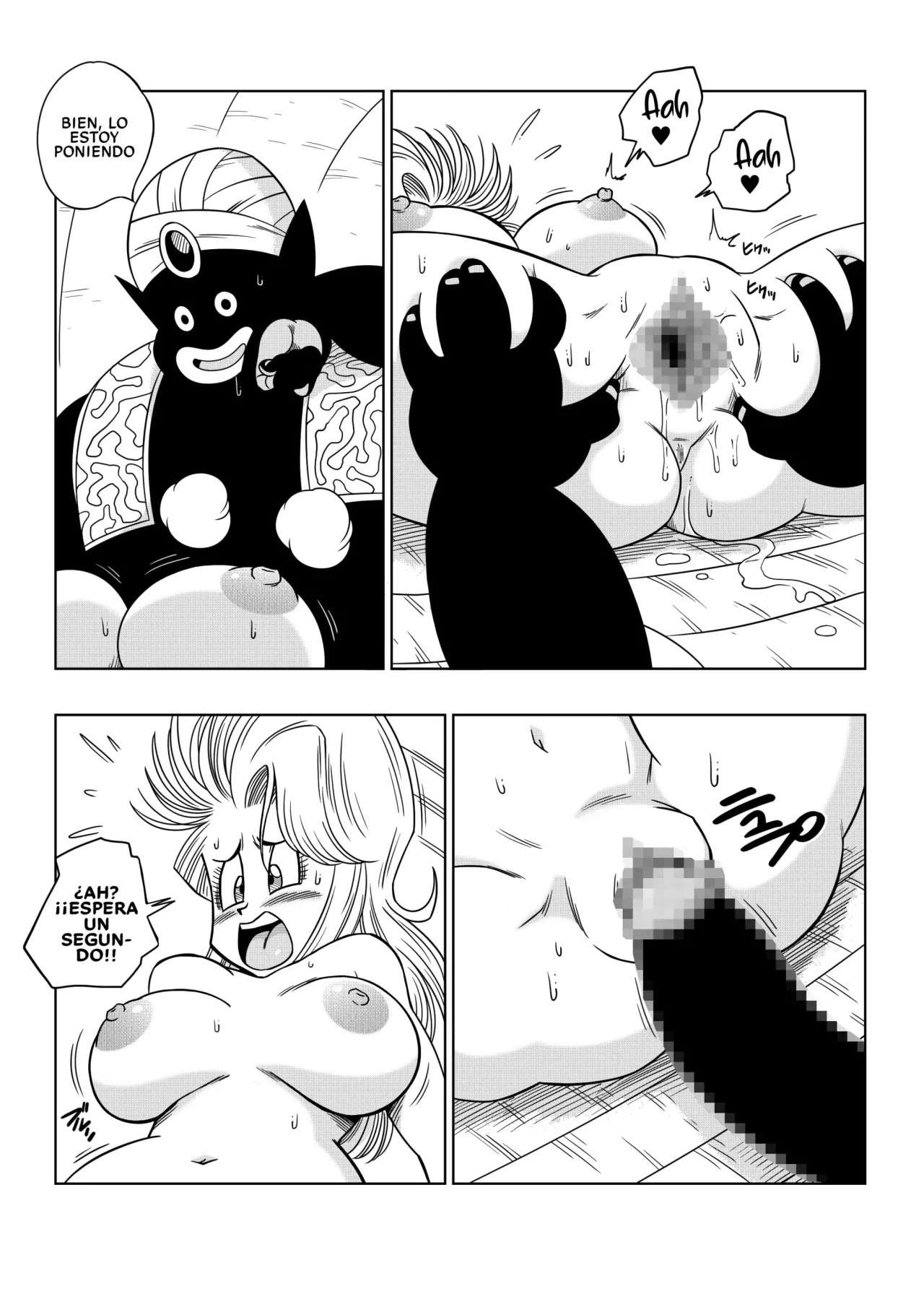 Bulma conoce a Mister Popo - Sexo dentro de la Misteriosa Nave Espacial - - 13