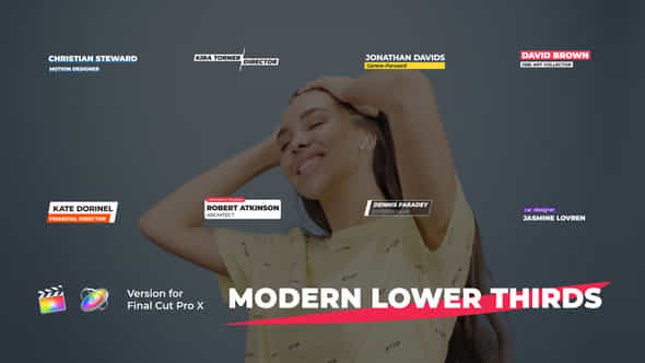 Modern Lower Thirds - VideoHive 38783627