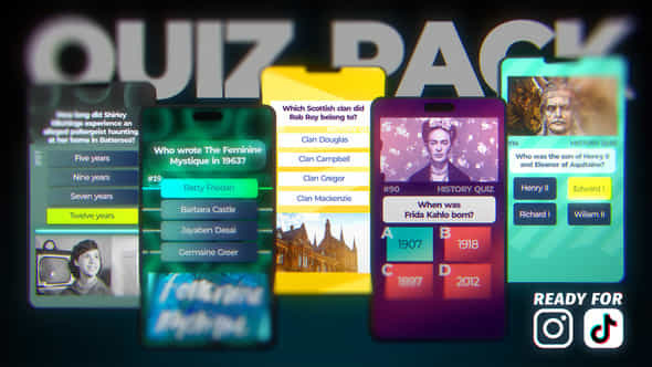 Quiz Pack For Tiktok For Premiere Pro - VideoHive 44590486