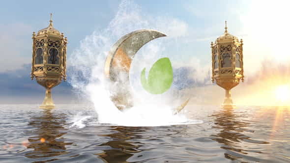 Ramadan On The Ocean Logo - VideoHive 23645038