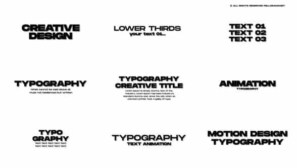 Typography Titles 10 After Effects - VideoHive 54477565