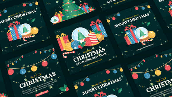 Merry Christmas Instagram Post - VideoHive 55812501