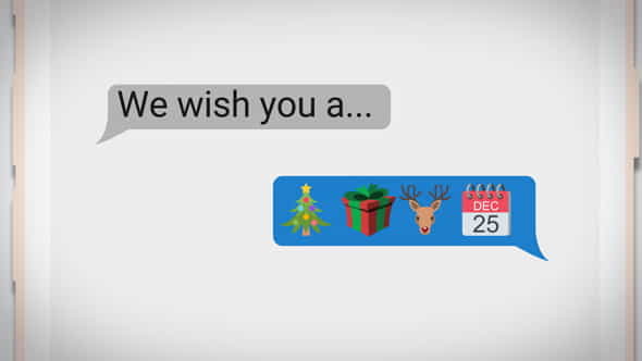 Text Messaging Holiday Greeting - VideoHive 21105491