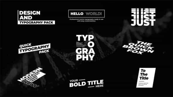 Bold Titles 30 After Effects - VideoHive 53062891