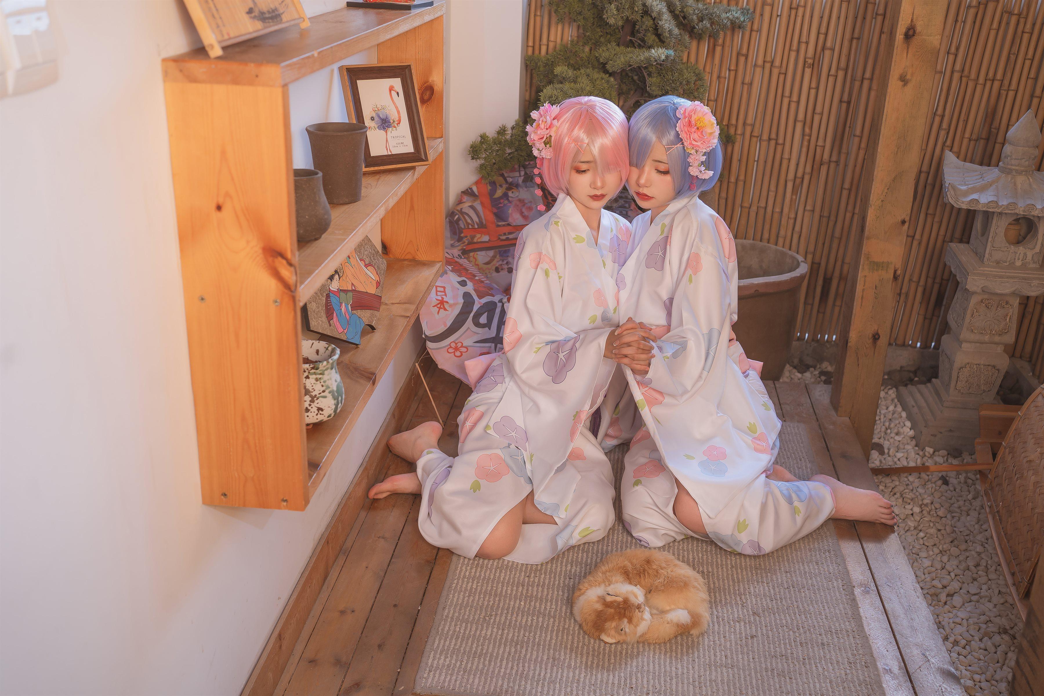 爆机少女喵小吉 Nekokoyoshi - 八月番T3会员 双子：拉姆蕾姆(12)