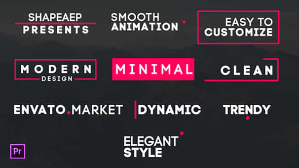Minimal Titles - VideoHive 22631072