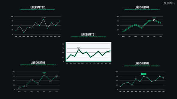Line Charts - VideoHive 57320791