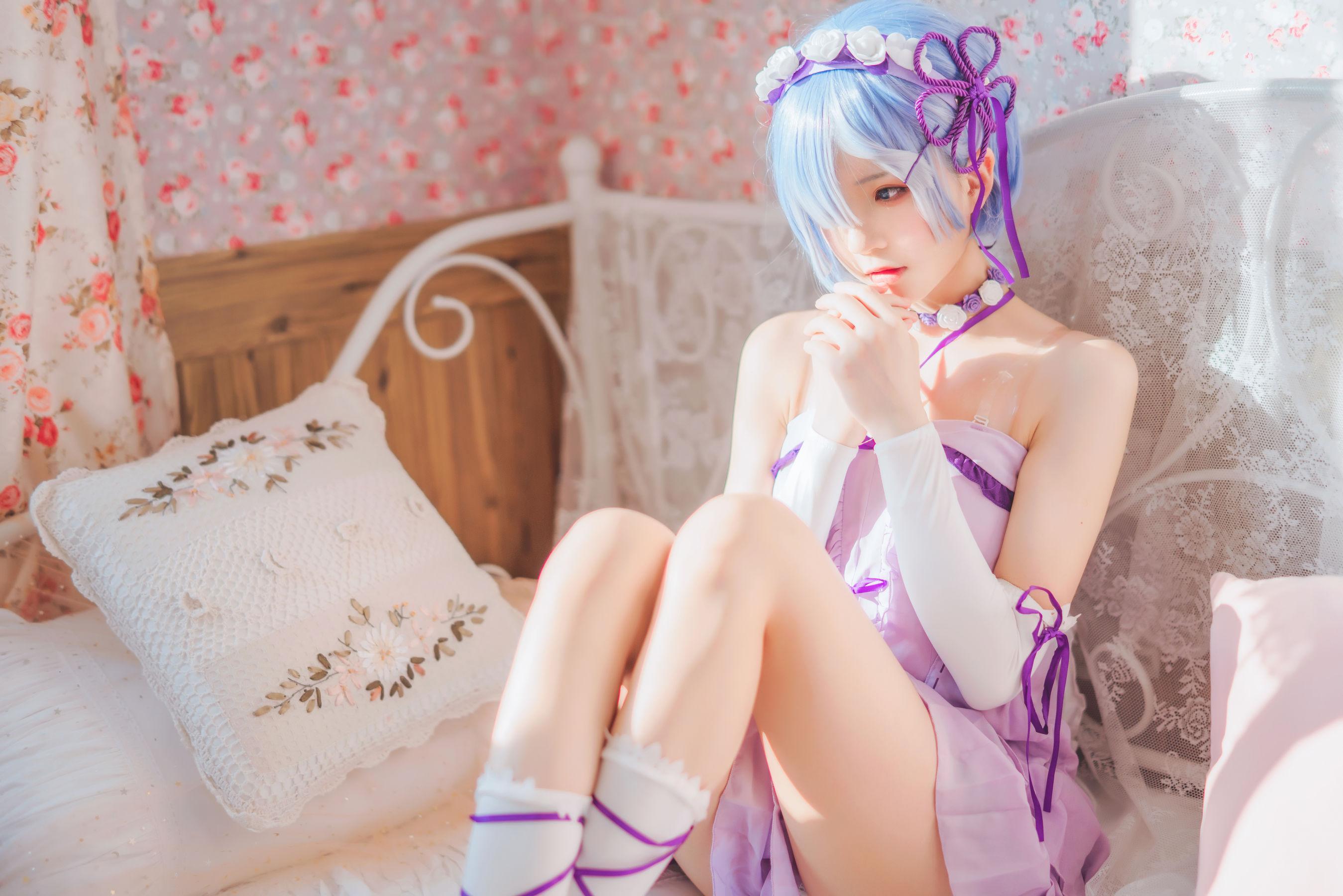 [Cosplay] 蠢沫沫 – 蕾姆小睡裙(14)