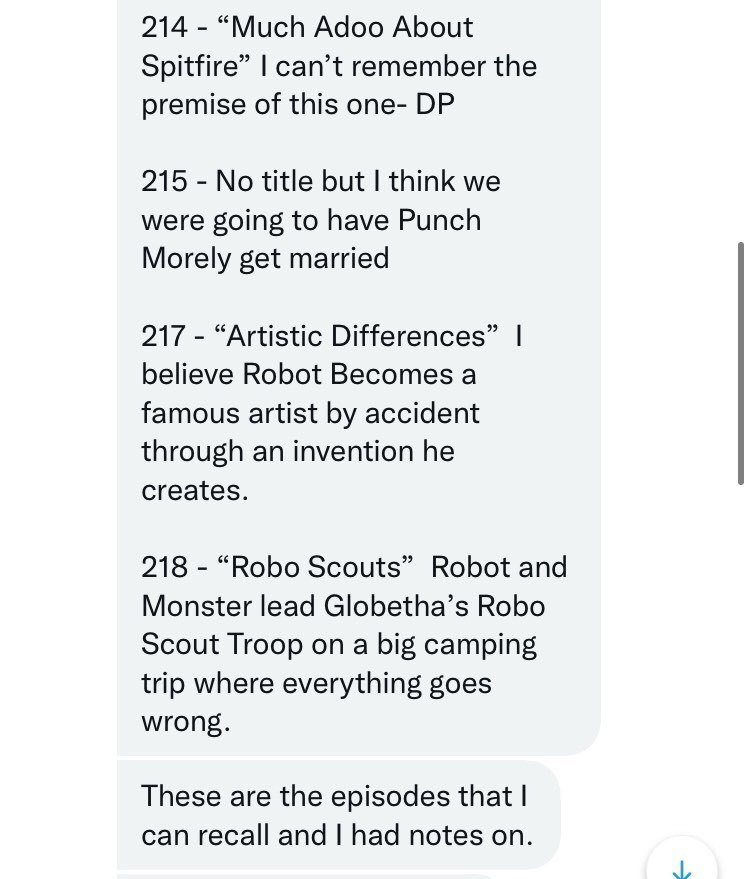 another image screenshot of Robot and Monster season 2 episode names