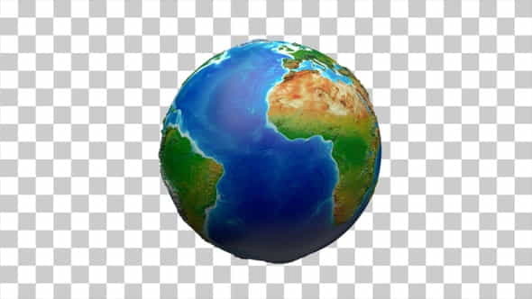 Earth Globe Rotate - 4K - VideoHive 24321825