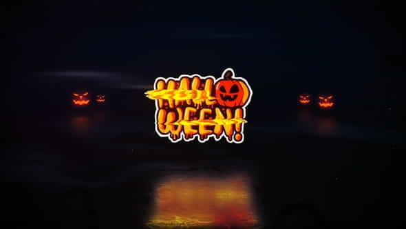 Halloween Glitch Logo - VideoHive 24819061