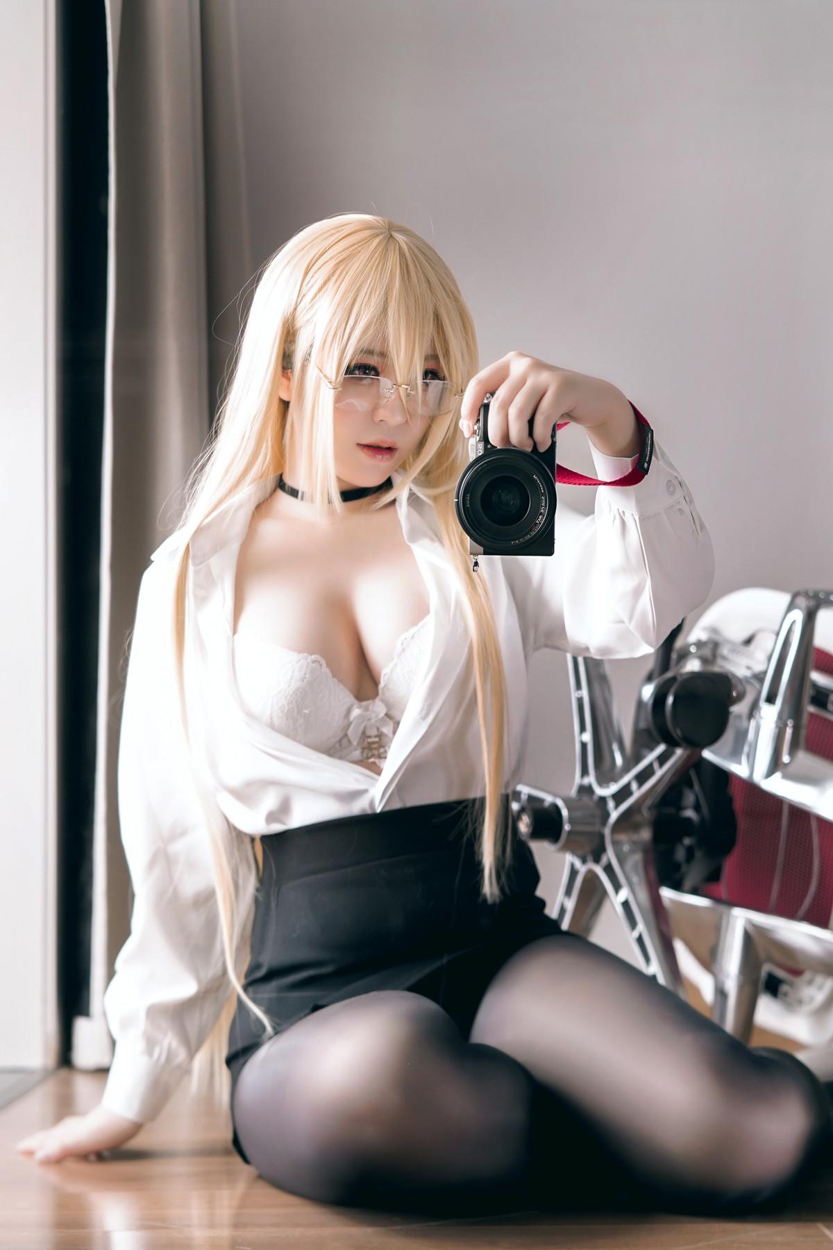 Cosplay 半半子Banbanko 碧蓝航线 怨仇OL(53)