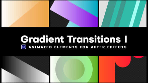 Gradient Transitions I - VideoHive 43803980