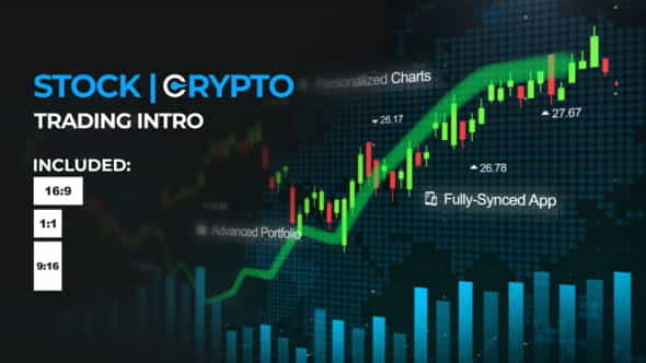 Crypto Stock Trading Intro - VideoHive 26887420