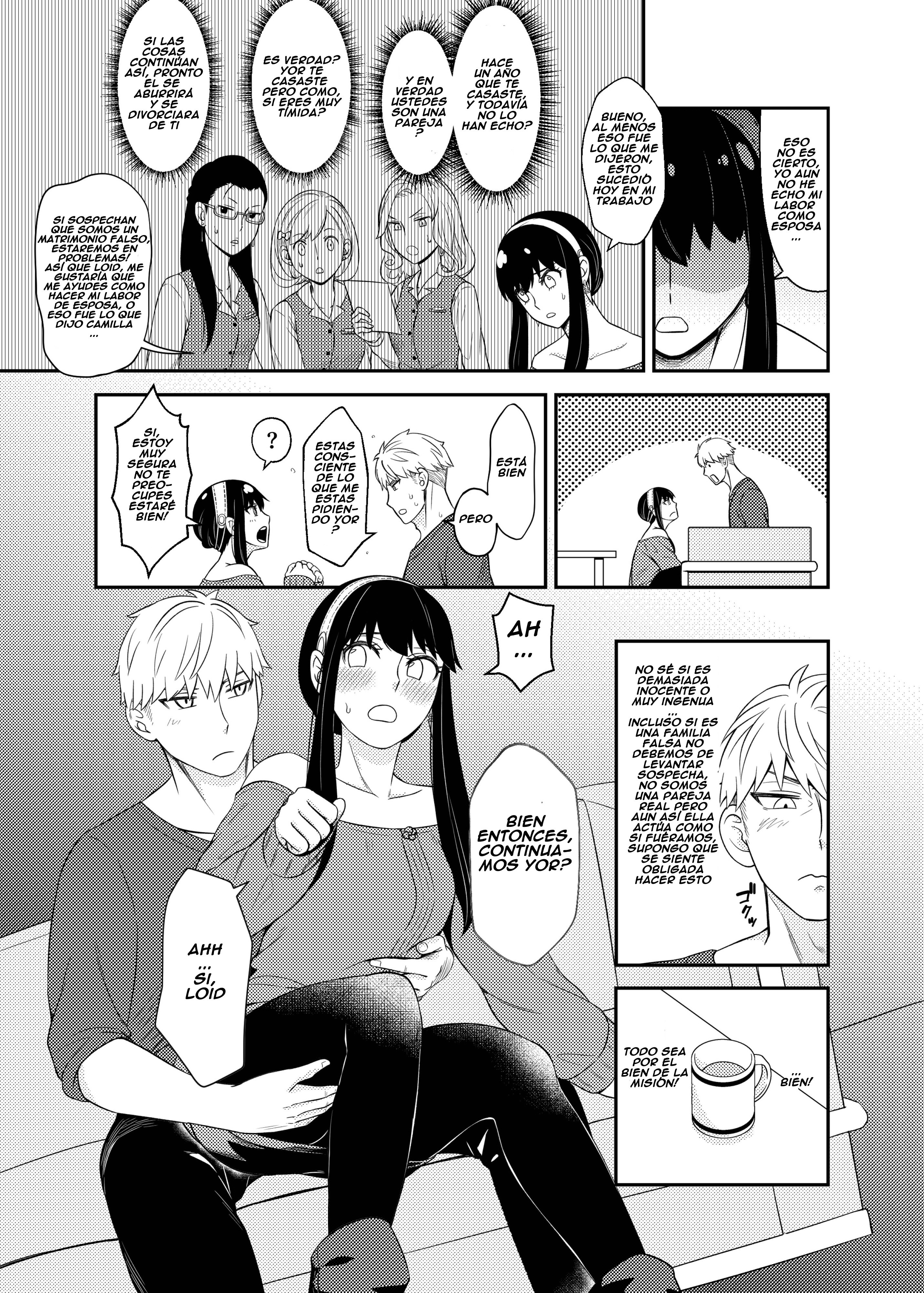 The Model Couple (Spy x Family) xxx comics manga porno doujin hentai español sexo 