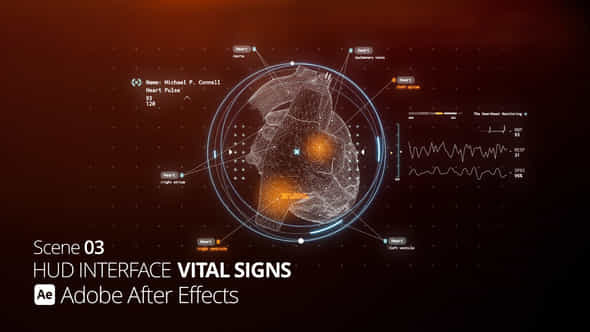 Hud Interface Vital Signs 03 Ae - VideoHive 53093743