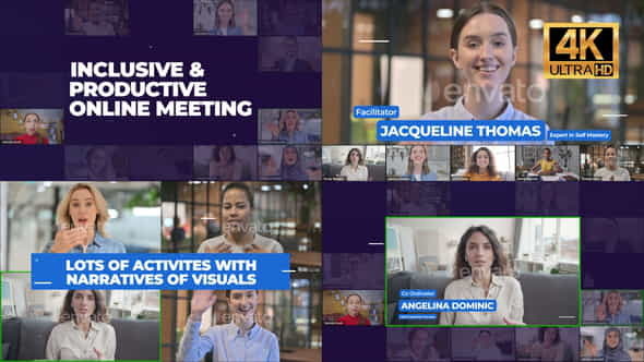 Online Meeting Group Video Conference - VideoHive 31684763