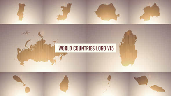 World Countries Logo - VideoHive 38998334