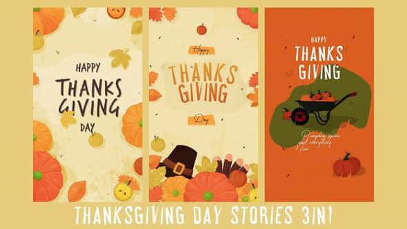 Thanksgiving Day Stories - VideoHive 48757836