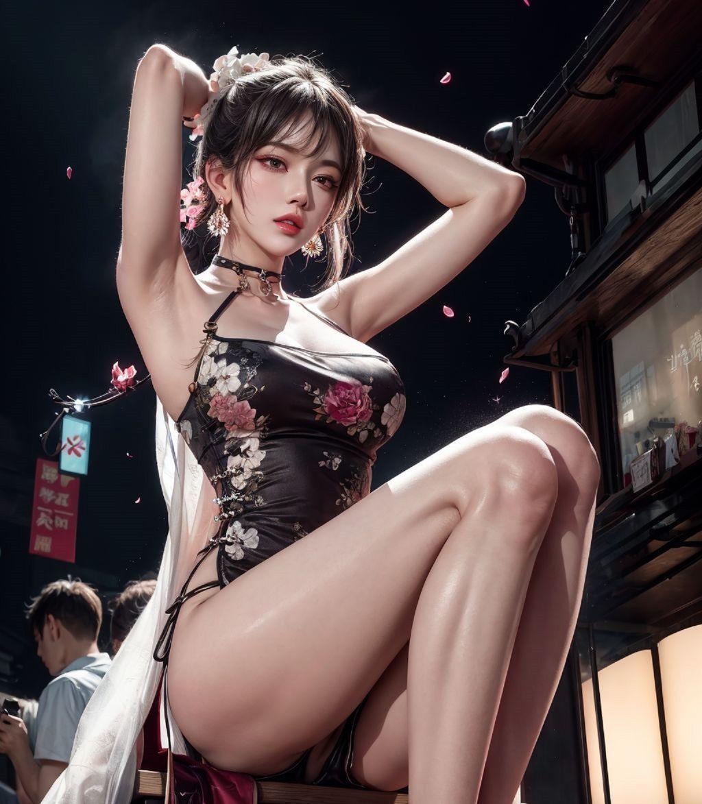 [AI Generated] 情趣旗袍大长腿御姐 美腿高跟 (91 photos)(23)