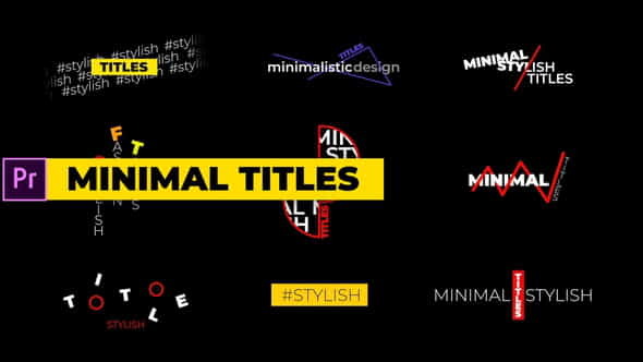Minimal Titles - VideoHive 33619051