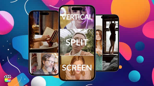 Vertical Split Screen - VideoHive 47690285