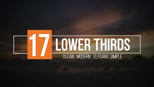 Lower Thirds - VideoHive 19154983