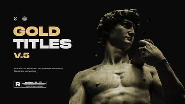 Gold Titles | Text Animation - VideoHive 38277304