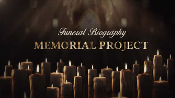 Funeral Biography Memorial Project - VideoHive 29086599