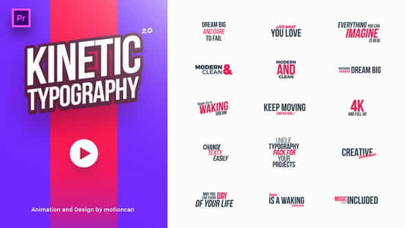 40 Kinetic Titles - VideoHive 21633654