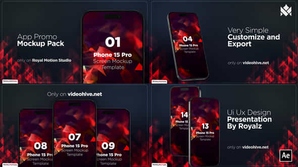 App Promo Phone Mockup Slideshow - VideoHive 52718217