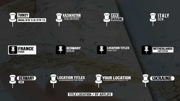 Location Titles 20 After Effects - VideoHive 49002267