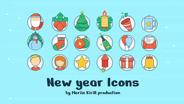 New Year Icons - VideoHive 29575469