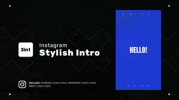 Instagram Stylish Intro - VideoHive 48631630