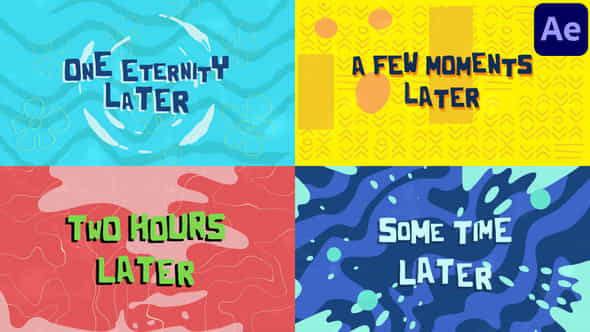 Some Time Later Scenes For After Effects - VideoHive 53336634