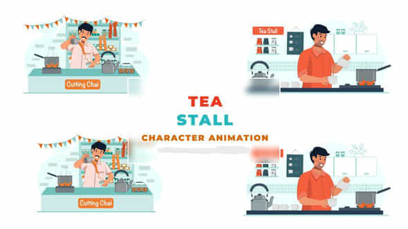 Tea Stall Character - VideoHive 39799947