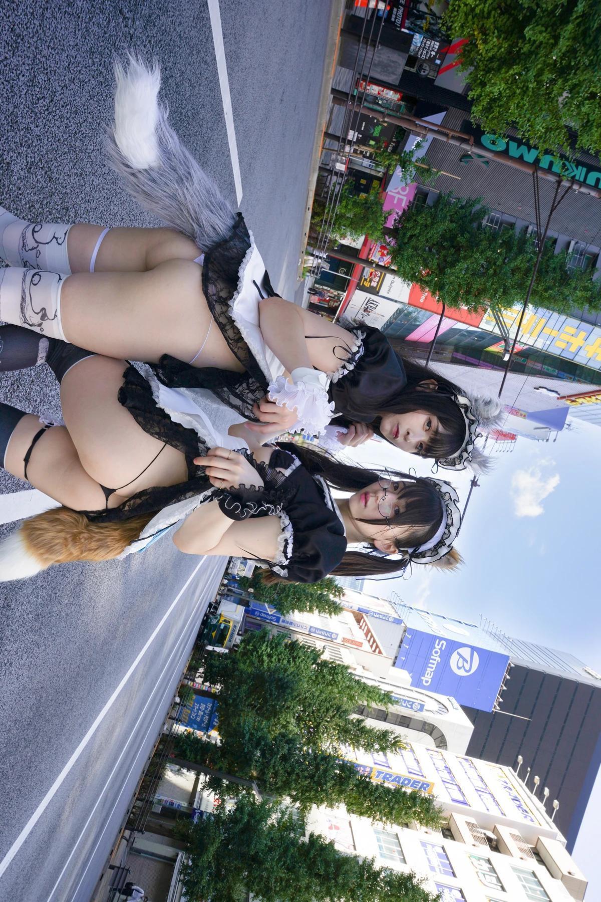 Sui Utatane うたたね翠, Mizuna Shione 水那しおね, 写真集 「野生のメイドがあらわれた！」 Set.02(24)