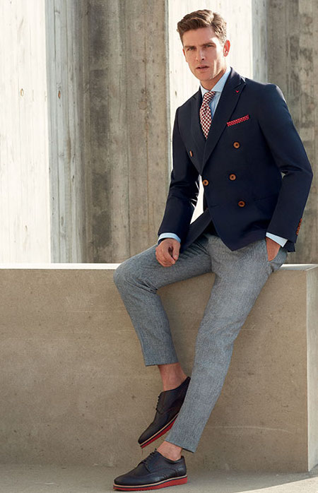 MALE MODELS IN SUITS: ANDREW BRUTON for DAMAT