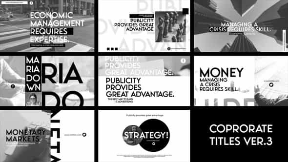 Business And Corporate Titles V3 - VideoHive 36599771