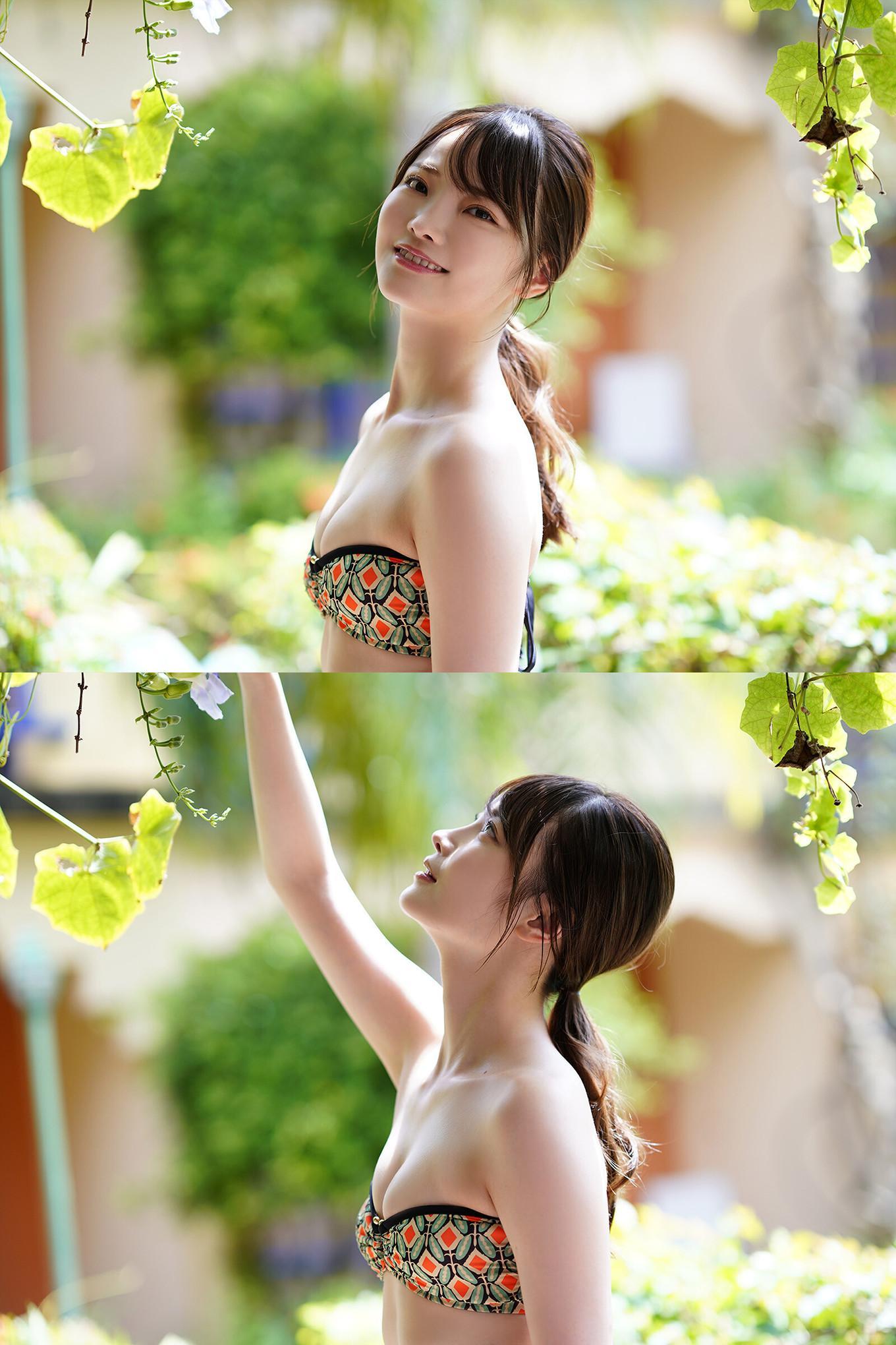 Himeka Araya 新谷姫加, 漫画アクションデジタル写真集 「Garden」 Set.01(4)