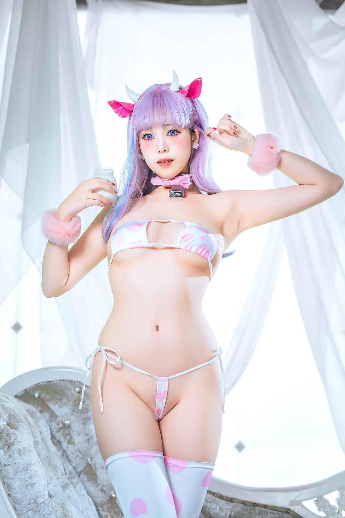 Cosplay 蜜汁猫裘Mizhimaoqiu 普利茅斯 奶牛装ver Set.02(10)