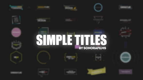 Simple Titles - VideoHive 31837015