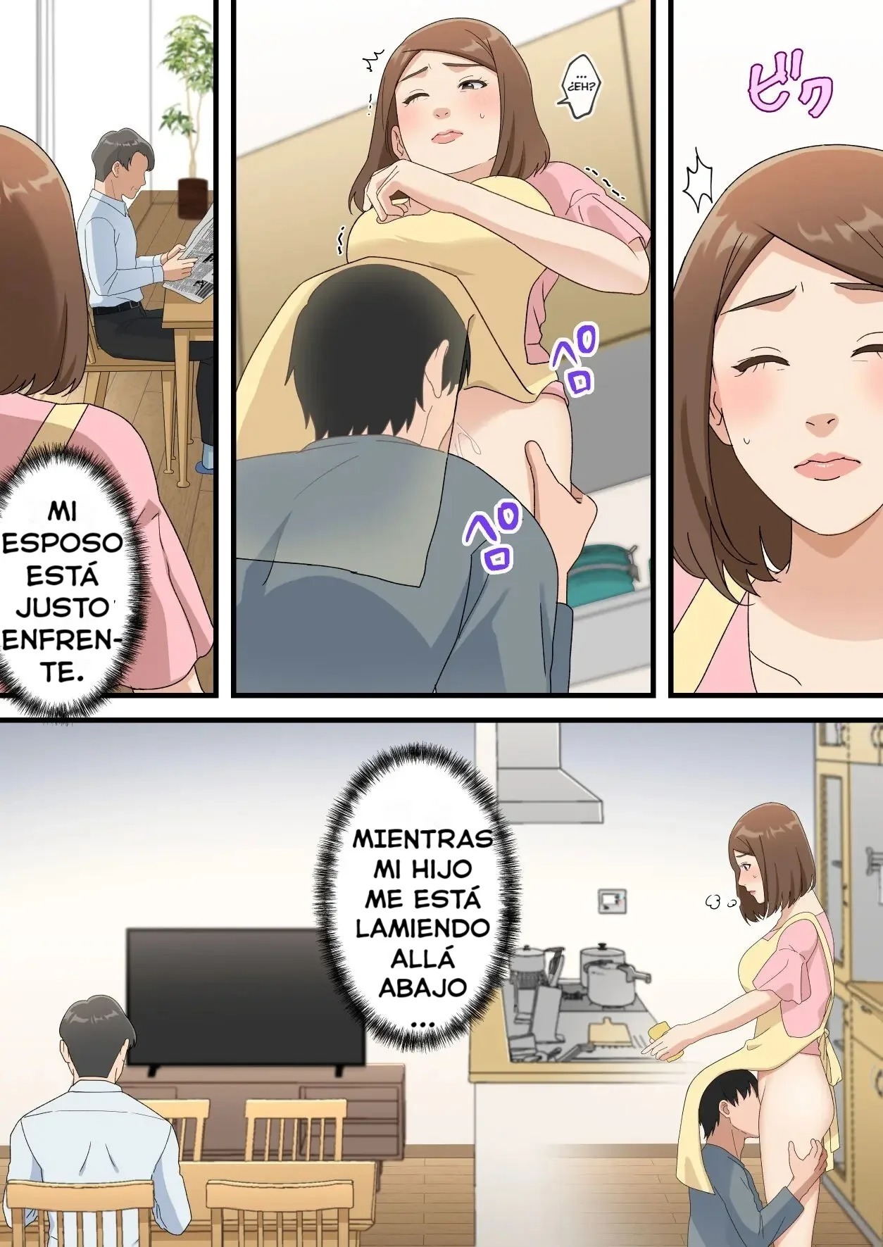 [Yuriko Club] Uchi no Musuko ga Uma sugite [Spanish] [WincestScans]
