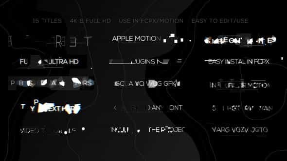 Glitch Minimal Titles - VideoHive 22120378