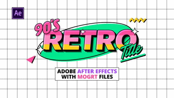 90s Retro Titles - VideoHive 30505196